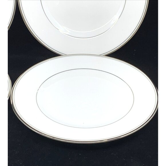 4 Waterford Kilbarry Platinum Salad Dessert Plates 8 1/8 Fine Bone China 2102488 - Picture 5 of 10
